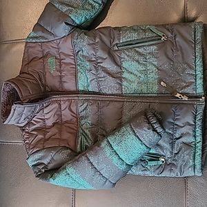 The north face reversible puffer oneside  size small